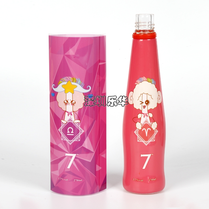 飲料玻璃瓶PVC收縮膜標(biāo)簽印刷熱縮膜工廠